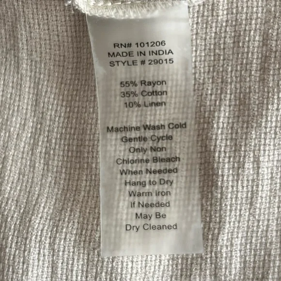 Soft Surroundings Boho Linen Blend Maxi Dress, L Lagenlook Oversized Resortwear - Picture 14 of 14